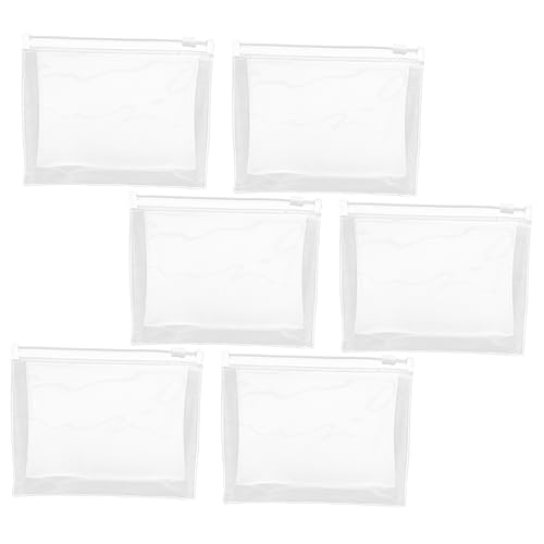VALICLUD 6stücke Transparente Make-up-Tasche Tragbare Kosmetiktasche Praktischer Reise-Organizer wasserdichte Reisetasche Kompakte Outdoor-zubehör Wiederverwendbarer Organizer Für von VALICLUD