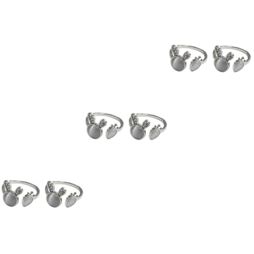 VALICLUD 6stücke Verstellbare Mädchenring Mit Kaninchen Und Karotten-design Modischer Fingerring Hochwertigem Für Teenager Und Finger-schmuckstücke VALICLUD 6stücke Verstellbare Mädchenring Mit Kaninchen Und Karotten-design Modischer Fingerring Hochwertigem Für Teenager Und Finger-schmuckstücke von VALICLUD