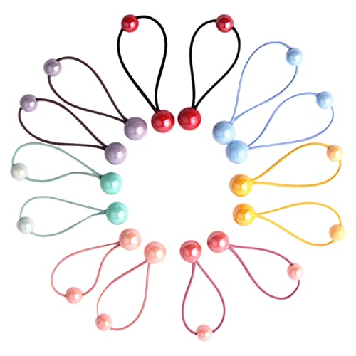 VALICLUD 7 Paare Bunte Elastische Haargummis für Mädchen und Kleinkinder Weiche und Hautfreundliche Haarbänder Strapazierfähige Ponytail Halter Modischer Haarschmuck für Alltag und von VALICLUD