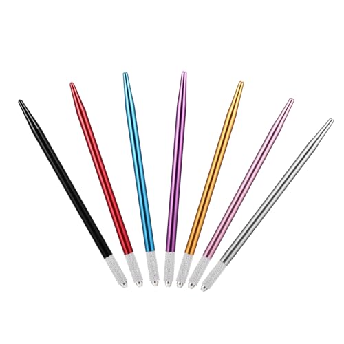 VALICLUD 7 Stück Augenbrauenstifte Permanent Make Up Stift für Microblading Langanhaltend Rutschfest Kompakt für Schönheitssalon und Heimgebrauch von VALICLUD