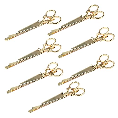 VALICLUD 7stücke Vintage Haarklammern Für Damen Scheren Haarspangen Rutschfeste Haarschmuck Clips Für Hochzeiten Und Feste Stilvolle Haaraccessoires in Gold von VALICLUD