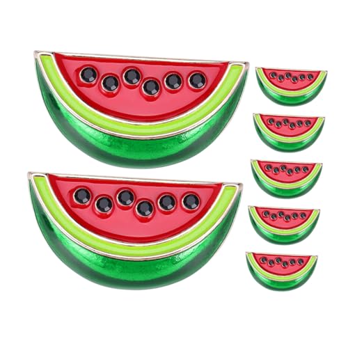 VALICLUD 7 Stück Kreative Wassermelonen Anstecknadeln aus Robustem Metall Niedliche Sommer Broschen für Jacken Taschen und Schals Vielseitiger Modischer Schmuck für Party und Alltag von VALICLUD