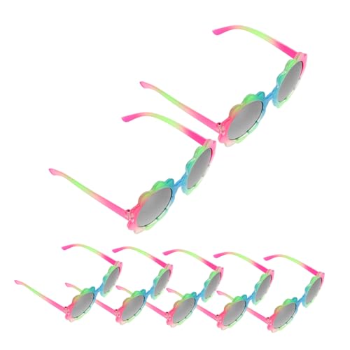 VALICLUD 7 Stück Sonnenbrille mit Uv-schutz Bunte Verlaufende Gläser Spielerisches Cartoon-design für Jungen und Mädchen Leichter Flexibler Rahmen für Outdoor und Geburtstagsspiele von VALICLUD