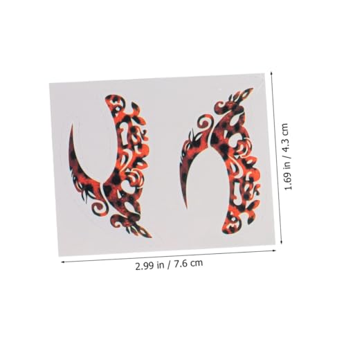 VALICLUD 8 Paare Temporäre Augen Tattoos Augen Make Up Sticker Langlebig Schweißresistent Bunte Eyeliner Kunst Für Erwachsene Und Wochenlang Haltbar von VALICLUD