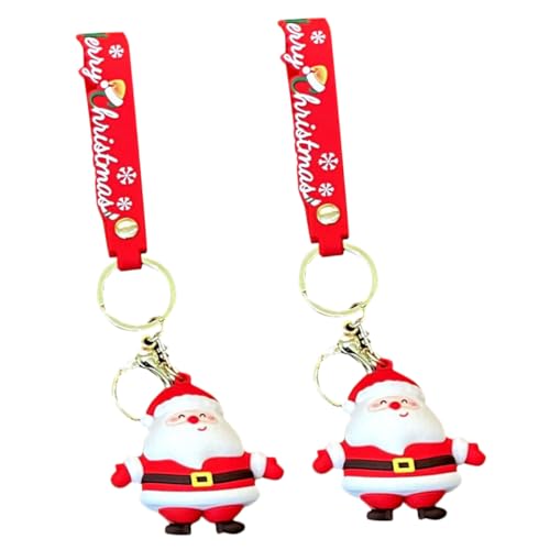 VALICLUD 8stücke Weihnachtsmann Schlüsselanhänger Dekorativer Santa Claus Taschenanhänger Tragbar Leicht Perfektes Für Weihnachten Und Neujahr Zum Organisieren Von Schlüsseln von VALICLUD