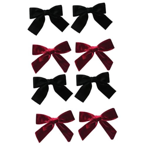VALICLUD 8stücke Samt-haarspangen Mit Schleifen-design Elegante Haarklammern Für Damen Für Festtage Und Besondere Anlässe Rutschfest Und Haarschonend Haaraccessoires Für Jeden Look von VALICLUD