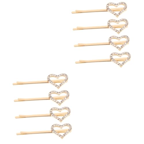 VALICLUD 8 Stk Diamant-Haarspange Haarspange Bobby Pin dekorative Haarnadeln haarschmuck Haar Klammern Haarklammer temperamentvolles Haar Haarspangen für Frauen Legierung Seitenclip Klipp von VALICLUD