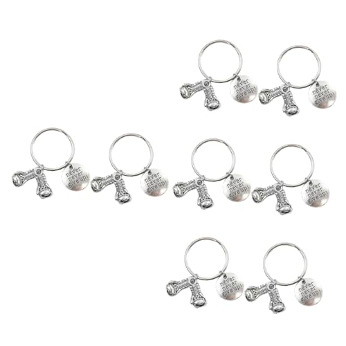 VALICLUD 8 Stück Boxhandschuh-Schlüsselanhänger Handtaschen-Charms Geldbörsenkette Zubehör Flacher Metall-Schlüsselanhänger Retro-Boxhandschuhe-Anhänger Rucksack-Dekoration von VALICLUD