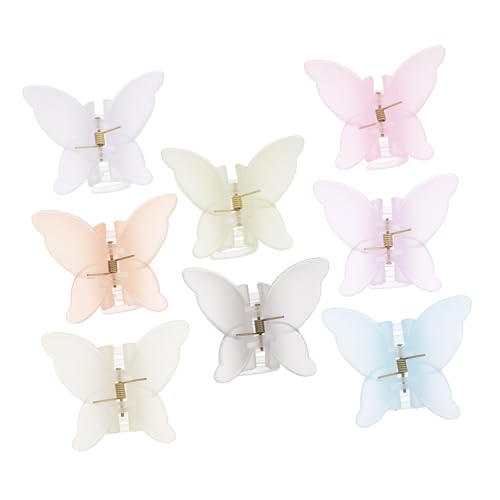 VALICLUD 8stücke Haar-schmetterlingsclips Schmetterlingsclips Für Damen Modische Haarspangen Vielseitiger Haarschmuck Sicherer Sitz Geeignet Für Haartypen von VALICLUD
