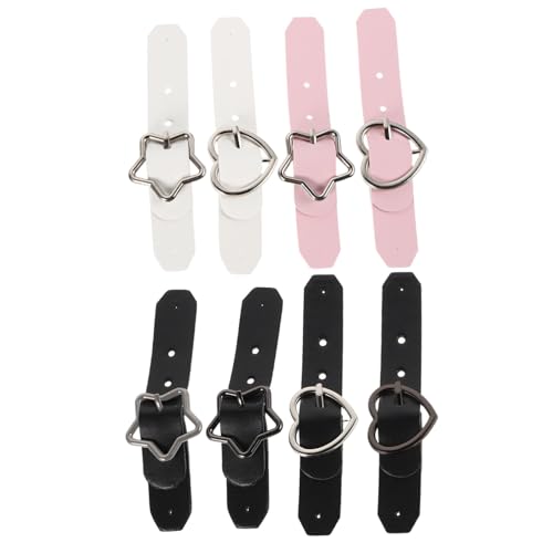 VALICLUD 8 Stück Gürtelschnalle Schuhschnallen Zubehör Schuhzubehör Charms Geldbörsen Druckknöpfe Schuhzubehör Charm Mantel Schleifen Schnalle Hemd Clips Für Damen Kleidung von VALICLUD