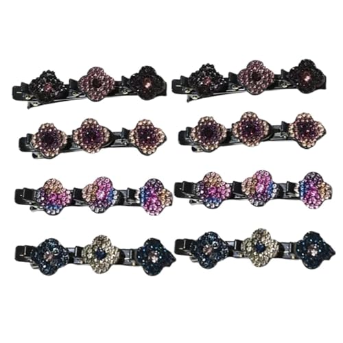 VALICLUD 8stücke Strass Haarnadeln Entenschnabel Clips Damen Haar Zubehör Für Frisuren Hochzeit Geburtstag Schmuck von VALICLUD
