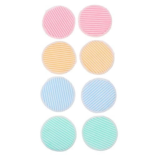 VALICLUD 8 Stück Make up Entferner Pads Aus Bambusfaser Wiederverwendbare Weiche Reinigungstücher Für Empfindliche Haut Umweltfreundliche Make up Entferner Für Tägliche Anwendung von VALICLUD