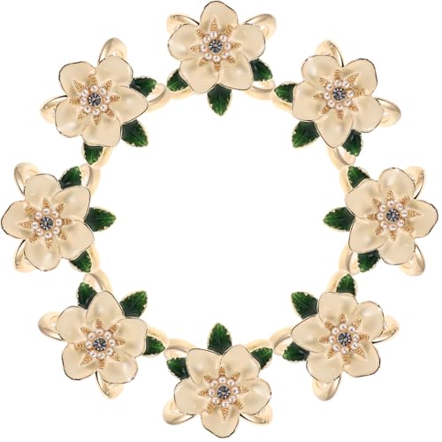 VALICLUD 8 Stück Schalknopf Schalverschluss Schalschnalle Schalclip Blumenschalschnalle Schalbrosche Schalhalter Clip Mantelnadel Blumenschalringe Clip Schalclips Für Damen Legierung von VALICLUD