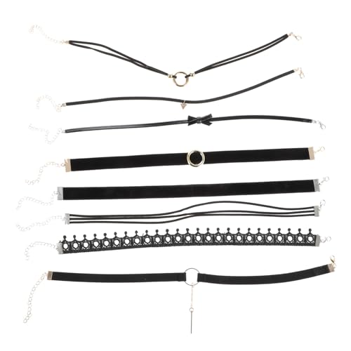 VALICLUD 8 Stück Teiliges Choker Halsketten Verstellbar Modisches Damen Halsaccessoire Hautfreundlich und Vielseitig Kombinierbar Stilvoll für Partys Geburtstage Festivals Schlüsselbein VALICLUD 8 Stück Teiliges Choker Halsketten Verstellbar Modisches Damen Halsaccessoire Hautfreundlich und Vielseitig Kombinierbar Stilvoll für Partys Geburtstage Festivals Schlüsselbein von VALICLUD