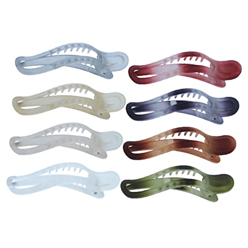 VALICLUD 8 Stück Teiliges Haarklammern für Dickes Haar Matte Acryl Haarkrallen Damen Rutschfeste und Bequeme Haarspangen zum Fixieren von Langem Lockigem Haar Vielseitiges Haarzubehör von VALICLUD