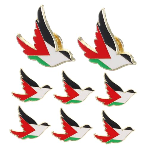 VALICLUD 8stücke Teiliges Palästina Anstecknadelset Stilvolle Metall-reversnadeln Mit Palästina-flagge Stilvolles Accessoire Für Kleidung Und Taschen Leicht Und Tragbar Für Jeden von VALICLUD