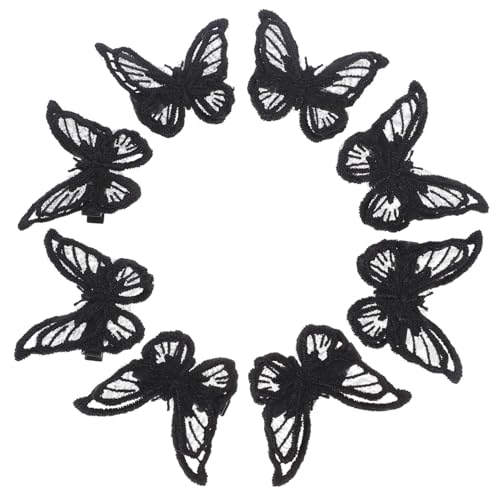 VALICLUD 8 Stück Teiliges Spitzen Schmetterlings Haarspangen für Damen und Mädchen Haarklammern Filigrane Haarschmuck Accessoires für Stilvolle Frisuren und Tägliches Tragen von VALICLUD