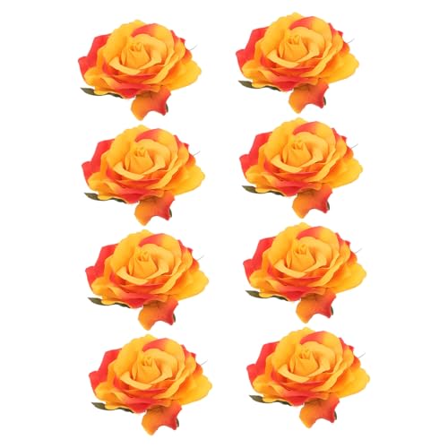 VALICLUD 8 Stück Teiliges Stoffblumen Brosche Rosenform für Braut Anstecker für Hochzeiten und Festliche Anlässe Eleganter Schmuck für Damen von VALICLUD