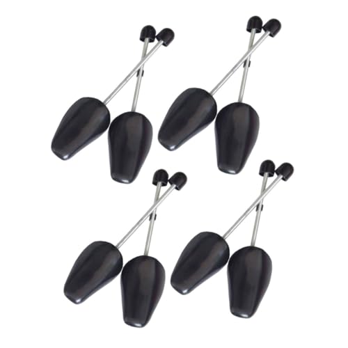 VALICLUD 8 Stück Verstellbare Schuhspanner mit Federspannung aus Robustem Kunststoff Automatische Längen Breitenanpassung für Herren und Damen Sneaker Stiefel und Freizeitschuhe Schwarz von VALICLUD