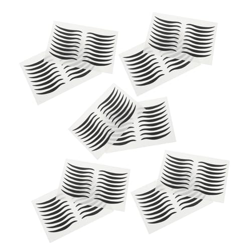 VALICLUD 80 Paare Schwarze Eyeliner Sticker Temporär Wischfest Augen Make Up Aufkleber für Präzises Farbreiches Design und Einfaches Anbringen Für Saubere Anwendung von VALICLUD