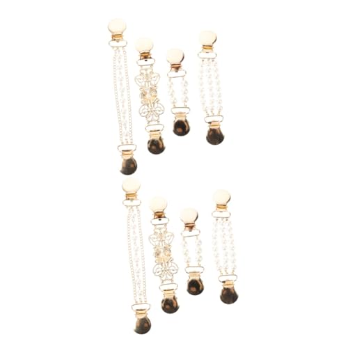 VALICLUD 8stücke Damen Cardigan Clips Mit Perlen Elastische Und Schal-clips Vielseitige Kleidungsaccessoires Für Strickjacken Und Schals Antirutsch-design Broschen Für von VALICLUD