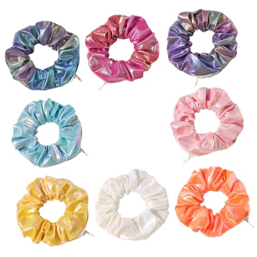 VALICLUD 8stücke Pack Farbverlaufshaarseil Mit Reißverschluss Für Haarring Gradienten Haar Seil Ringe Süße Kopfschmuck Für Mädchen von VALICLUD