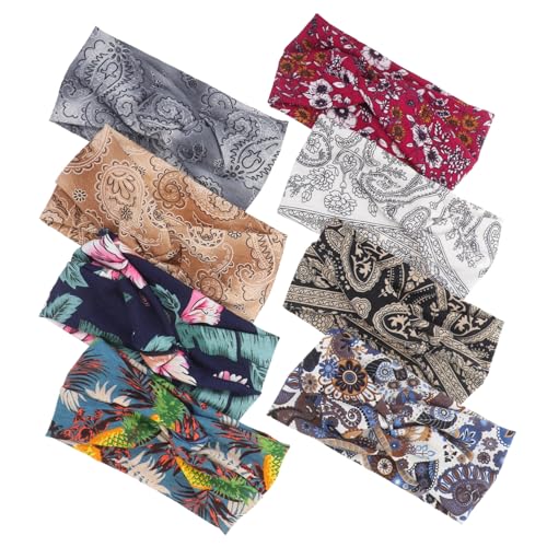 VALICLUD 8stücke Schweißbänder Für Sport Tragbar Für Yoga Und Fitness Atmungsaktiv Schweißabsorbierend Unisex Leicht Zu Reinigen von VALICLUD