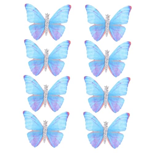 VALICLUD 8stücke Teiliges Schmetterling Haarklammern Für Mädchen Rutschfeste Mini-haarspangen Alltag Und Festliche Anlässe von VALICLUD