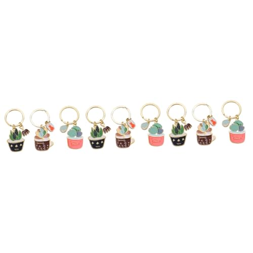 VALICLUD 9 STK Topfpflanze Schlüsselanhänger Schlüsselbund Forros de cojines decorativos Schlüsselanhänger Verschluss geldgeschenke Weihnachten weihnachsgeschenk hängende Verzierung von VALICLUD