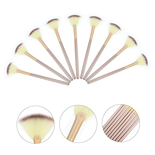 VALICLUD 9 Stück Teiliges Make Up Pinsel Weich Synthetische Borsten Fächerpinsel Highlighter Puder Vielseitig für Frauen Professionelles Schminkpinsel Zubehör von VALICLUD
