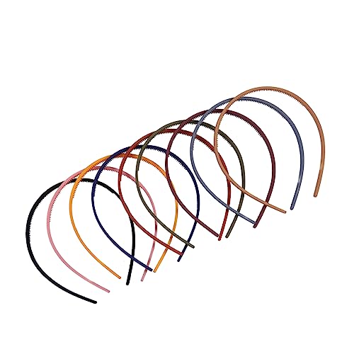 VALICLUD 9 Stücke Selbstgemacht Haarschmuck Satz Multifunktionale Make Up Haarreifen Bunte Haarbänder für Frauen Elastische Stirnbänder für Sport und Alltag für Dusch und Bastelbedarf von VALICLUD
