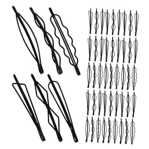 VALICLUD 90 Stück Schwarze Metall Haarklammern Teiliges Bobby Pins für Damen und Mädchen Starker Einsetzbar für Seitenpony und Alltag Kompakt und Reisetauglich von VALICLUD