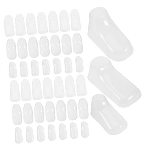 VALICLUD 90 Stück Transparenter Schuhhalter Kunststoff Schuh Sockendisplay für Babysocken Robuste Fußmodelle Vielseitiger Babybootie Organizer für Klare Präsentation von VALICLUD