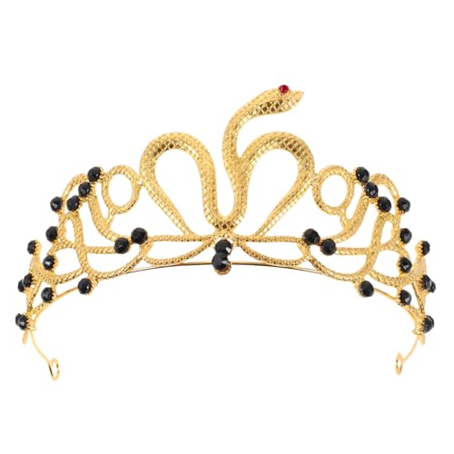 VALICLUD Ägyptische Goldene Schlangenkrone Krone Kostüm Haarschmuck Für Die Hochzeit Brauttiara Hochzeit Stirnband Partykrone Für Jahr Halloween-tiara-kopfschmuck Legierung VALICLUD Ägyptische Goldene Schlangenkrone Krone Kostüm Haarschmuck Für Die Hochzeit Brauttiara Hochzeit Stirnband Partykrone Für Jahr Halloween-tiara-kopfschmuck Legierung von VALICLUD