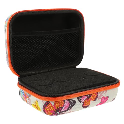 VALICLUD Ätherischer Ölbeutel Tragbar mit Fächern für Flaschen und Stoßfest für Aromatherapie und Nagellack Organizer Elegantem Design von VALICLUD
