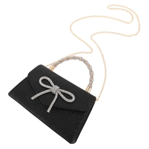 VALICLUD Abend-clutch: Damen-clutch Mit Glänzendem Strass – Pailletten-handtasche Mit Schleife Für Formelle Abendessen, Hochzeiten Und Abendveranstaltungen von VALICLUD