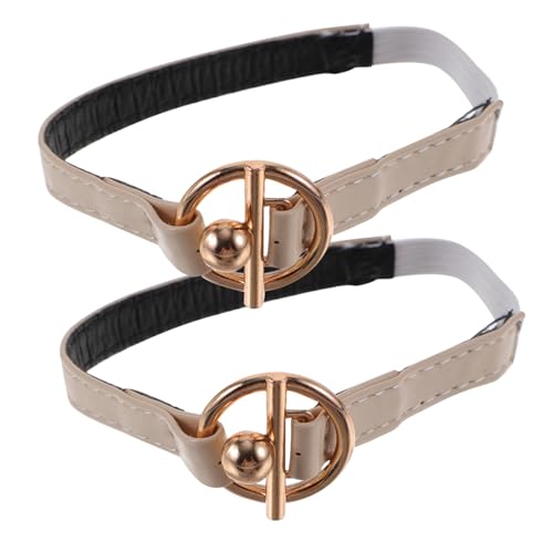 VALICLUD Abnehmbare Elastische Lederschuhriemen für Damen High Heels Verstellbare Fersenhalter Installation frei Rutschfeste Anti lose Schuhbänder für Sicheren Halt bei Besonderen Anlässen von VALICLUD