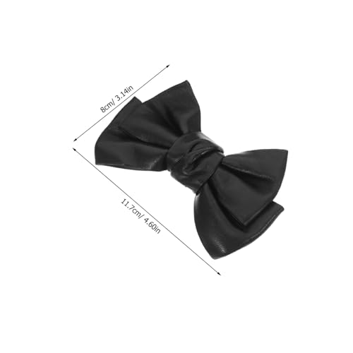 VALICLUD Abnehmbare Schwarze Schleifen schuhclips aus PU und Zinklegierung Stilvolle Schuhverzierung für Damen Vielseitig für Hochzeit Party und Alltag Modische Schuh buckle charms von VALICLUD