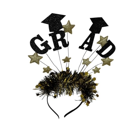 VALICLUD Abschluss-stirnband Mit Abschlussmotiv Dekoratives Stirnband Für Abschlussfeier Festival-haarband Multifunktions-haarband Bezauberndes Stirnband Für Verschiedene Anlässe von VALICLUD