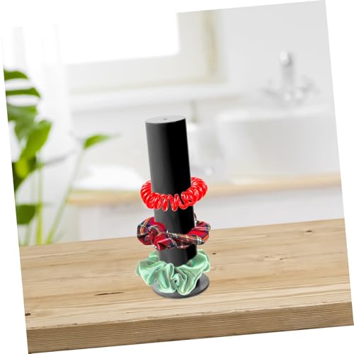VALICLUD Acryl Scrunchie Halter Organizer Haargummi Aufbewahrung Ständer Haaraccessoires Display Rack Platzsparend Leicht für Schmuck Mädchen und Haarzubehör von VALICLUD