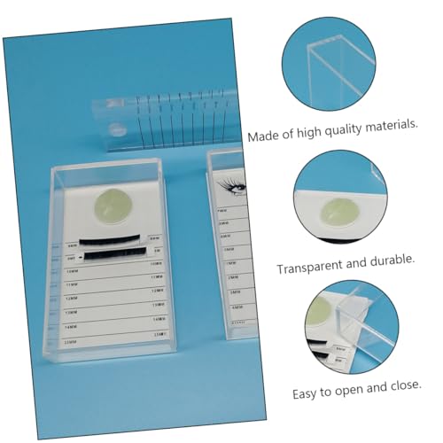 VALICLUD Acryl Wimpern Aufbewahrungsbox mit Deckel Leicht und Tragbar Modisches Design Grafting Eyelash Storage Plate für Falsche Wimpern Hochwertiger Lash Organizer Weiß VALICLUD Acryl Wimpern Aufbewahrungsbox mit Deckel Leicht und Tragbar Modisches Design Grafting Eyelash Storage Plate für Falsche Wimpern Hochwertiger Lash Organizer Weiß von VALICLUD