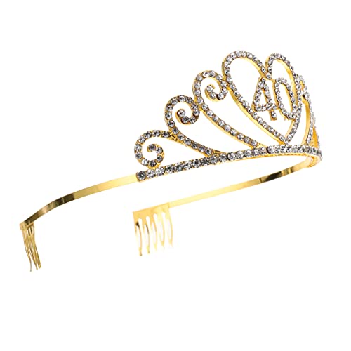 VALICLUD Alloy Krone Geburtstagskrone Mädchen Kopfschmuck Tiara für Partys Glänzendes Stirnband mit Feiner Verarbeitung und Sicherem Material für Unvergessliche Feiern VALICLUD Alloy Krone Geburtstagskrone Mädchen Kopfschmuck Tiara für Partys Glänzendes Stirnband mit Feiner Verarbeitung und Sicherem Material für Unvergessliche Feiern von VALICLUD