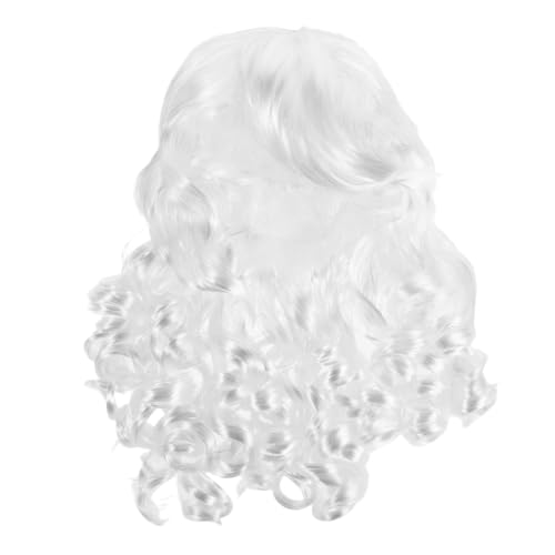 VALICLUD Perücke Für Ältere Männer Lange Gewellte Haare Realistische Simulation Aus Chemiefasern Für Halloween Weihnachten Und Cosplay-kostüme von VALICLUD