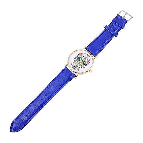 VALICLUD Anschauen damenarmbanduhr Damen Uhr armbanduhren für Damen weiblichkeit Sportuhren für Damen ansehen weibliche Uhrengeschenke weibliche Lederarmbanduhr PU-Leder Blue von VALICLUD