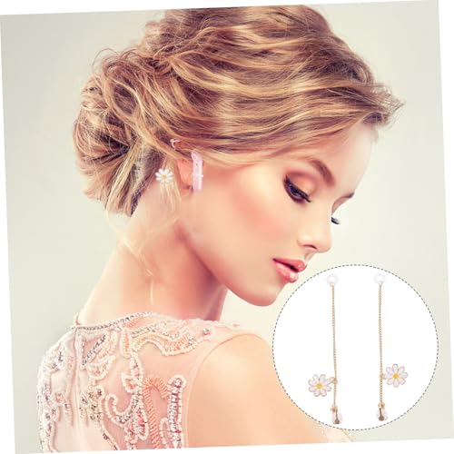 VALICLUD Anti lost Ohrclip mit Gänseblümchen design Kabellose Ohrhörerhalterung Leichter Ohrclip frei von Piercing Sicherer Halteclip für Wireless Earphones Weiß von VALICLUD