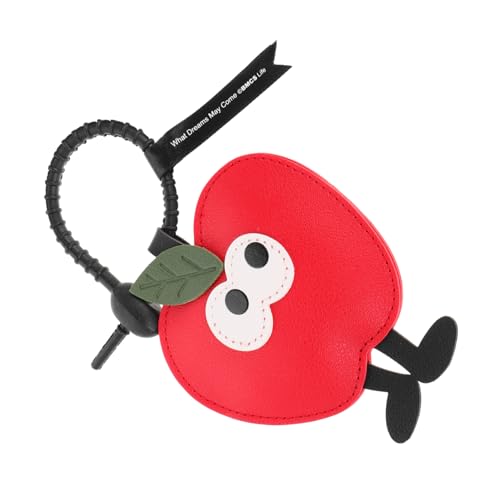 VALICLUD Cute Apfel Schlüsselanhänger Kreatives Pu Reisegepäck Lustige Cartoon Id Tags Für Weihnachten Und Neujahr Praktisches Für Reisende von VALICLUD