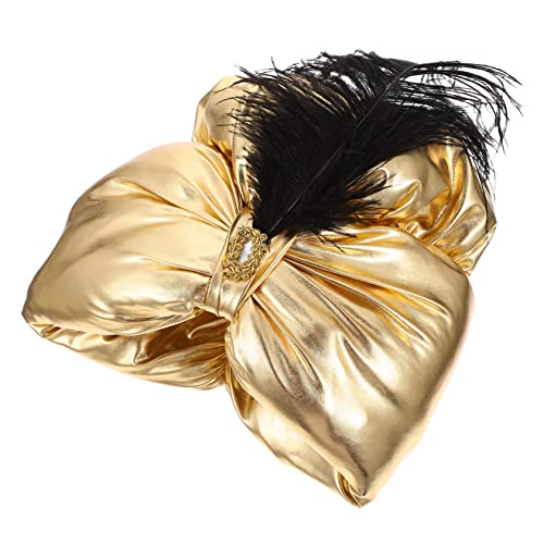VALICLUD Arabischer Prinzhut Für Halloween-party Eleganter Kopfschmuck Aus Hochwertigem Mit Federn Für Kostümpartys Und Festivals von VALICLUD