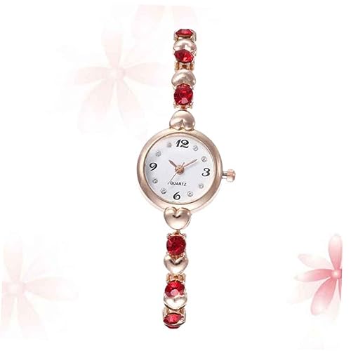 VALICLUD Mode Damenuhr Modische Damenuhren Armbanduhr Für Damen Mama Präsentiert Geschenkuhr Für Frauen All-Match-Uhren Mama-Geschenke Frauen Uhren Komfort Wild Rot Combo-Platte Mutter von VALICLUD