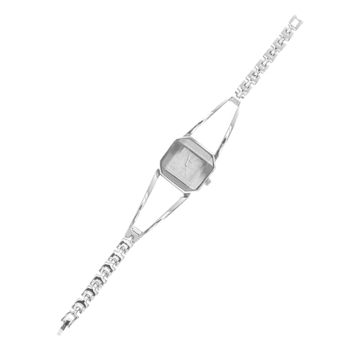 VALICLUD Elegante Damen Armbanduhr Mit Römischem Ziffernblatt Stilvolle Quarzuhr Silber Mit Schwarzem Ziffernblatt Für Besondere Anlässe Und Alltag Für Zu Weihnachten Geburtstagen Und von VALICLUD