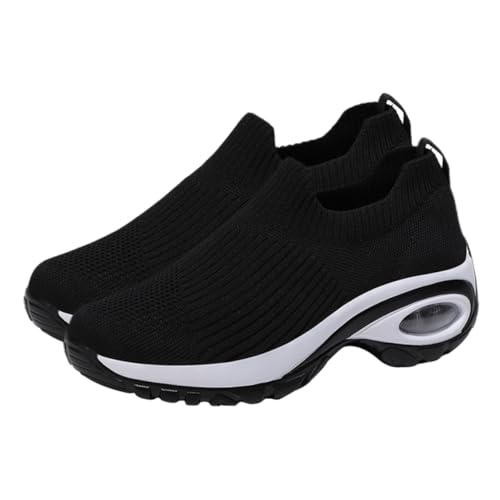 VALICLUD Atmungsaktive Damen Sneaker mit Luftpolster Leichte Sportschuhe für Freizeit und Fitness Bequemes Strapazierfähiges Hautfreundlich und Modisch für Alltag und Training von VALICLUD